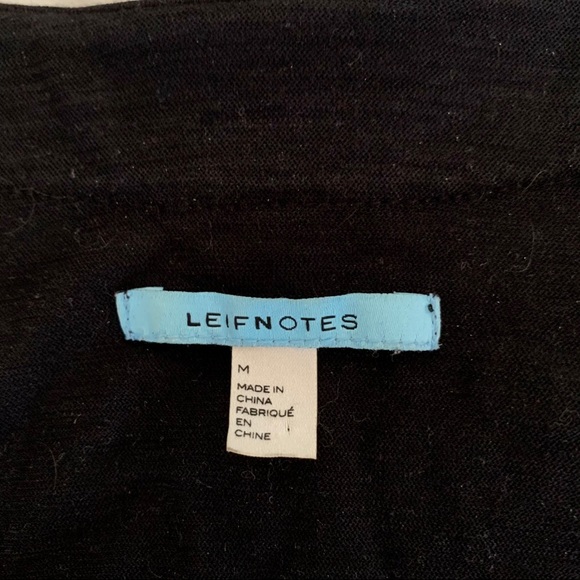 Anthropologie Leifnotes Black Beaded Kimono - Picture 7 of 10